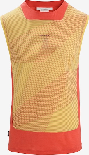 ICEBREAKER Funktionsskjorte 'ZoneKnit' i lysegul / orange, Produktvisning