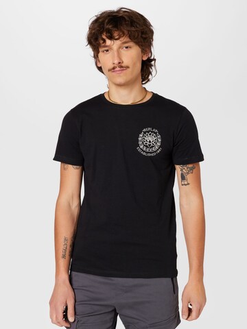 REPLAY Shirt in Black: front