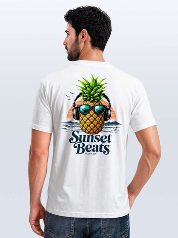 Neverless Shirt 'Sunset Beats' in White