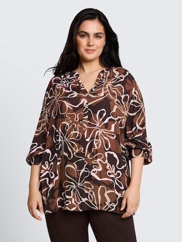 Tom Tailor Women + Bluse in Braun: Vorderseite