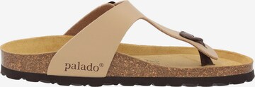 Palado T-Bar Sandals 'Kos' in Beige