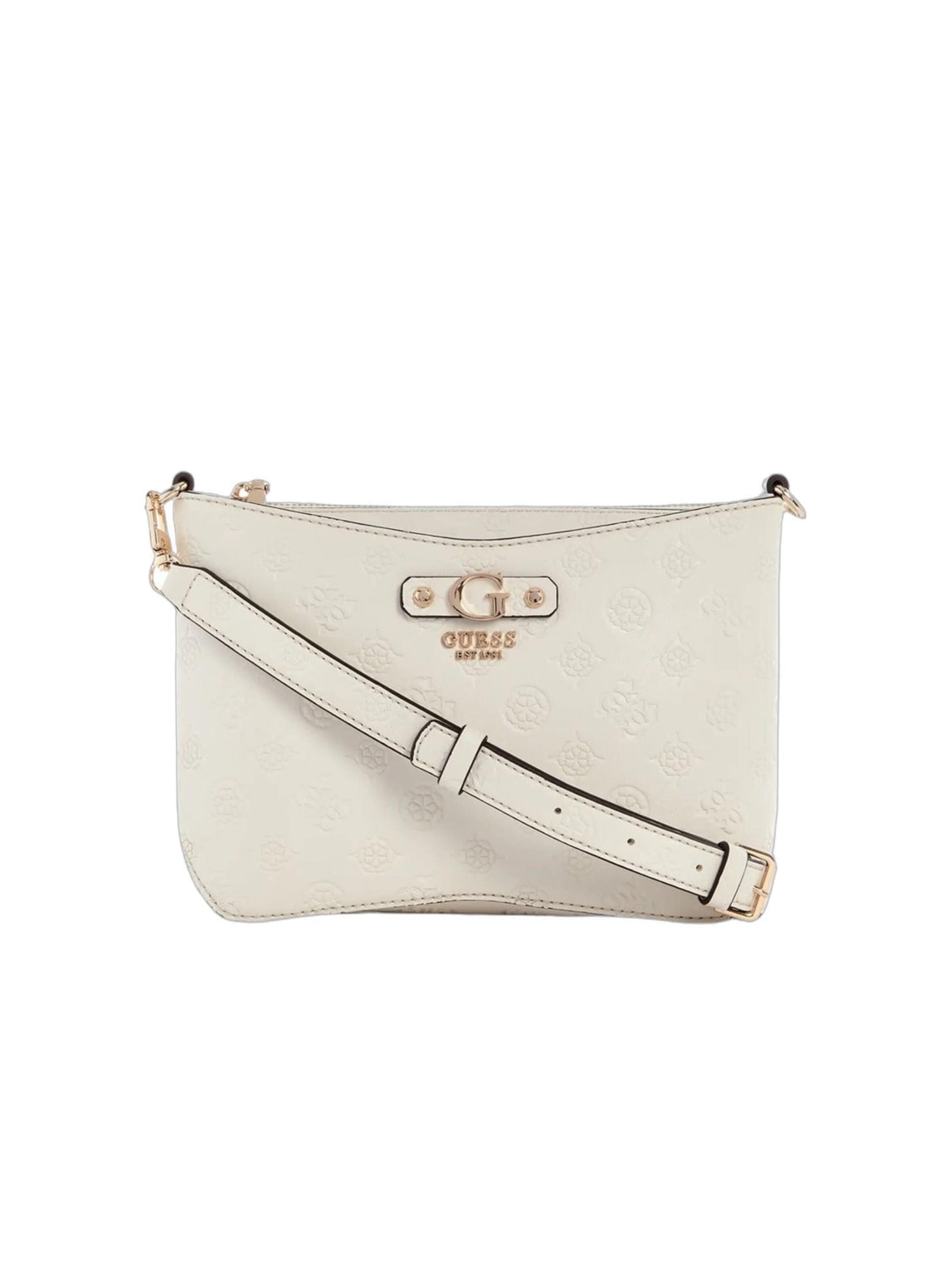 GUESS Crossbody Bag in White: front
