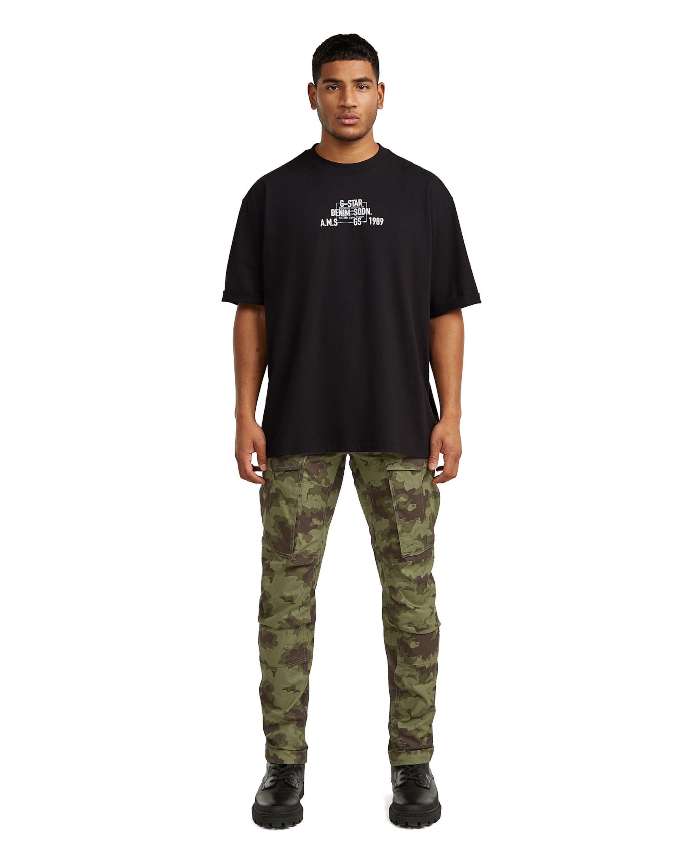 G-STAR Tapered Cargo trousers 'Zip 3D Regular Tapered Pants' in Green