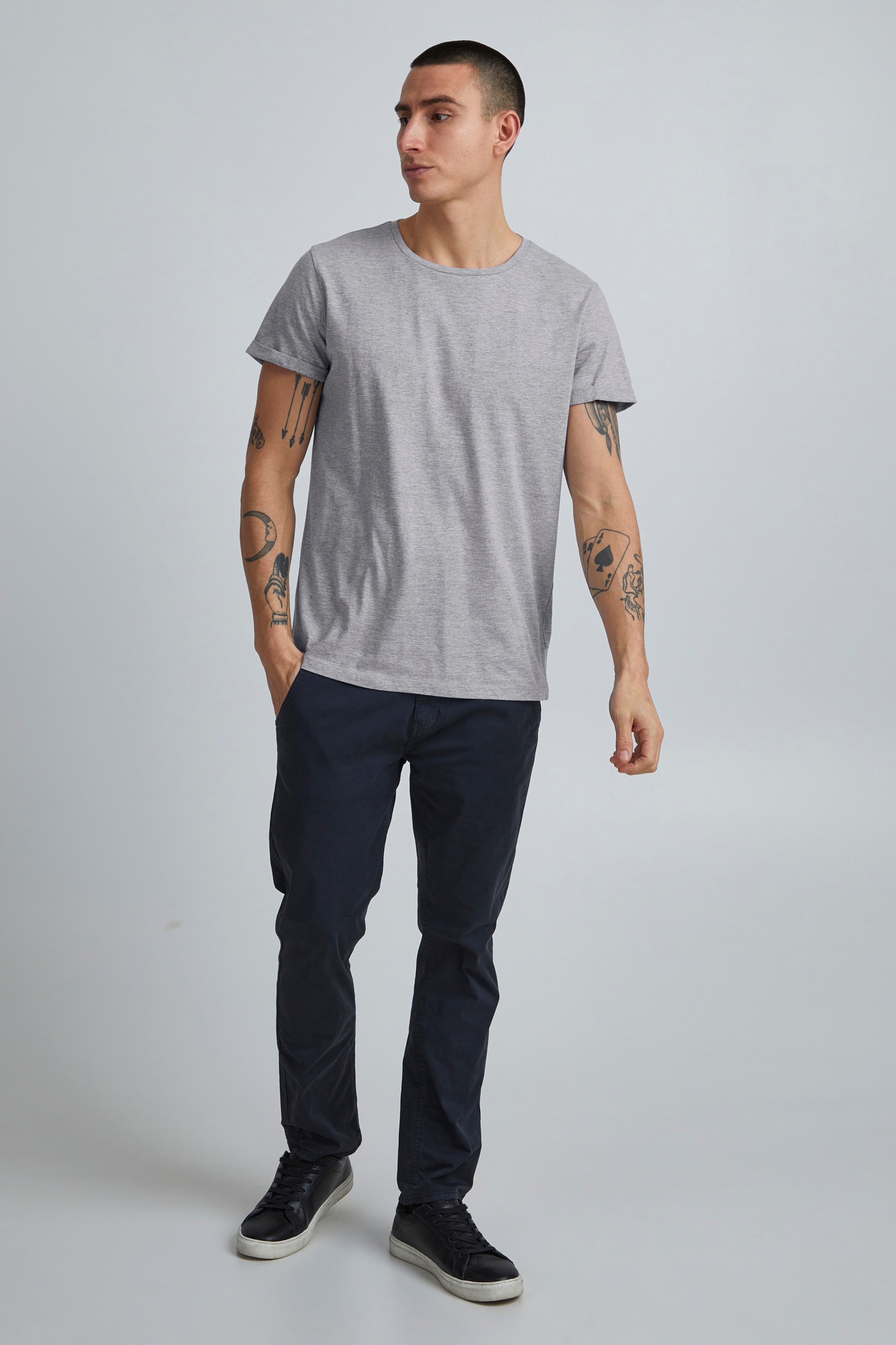 Männer Große Größen 11 Project T-Shirt 'AIKO' in Grau, Stone - RH74942 Männer Große Größen 11 Project T-Shirt 'AIKO' in Grau, Stone - RH74942