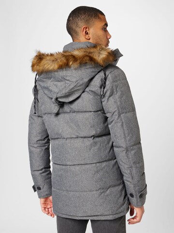 INDICODE JEANS Winter jacket 'Hail' in Grey