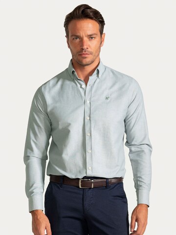 Williot - Ajuste regular Camisa 'Paulina' en verde: frente