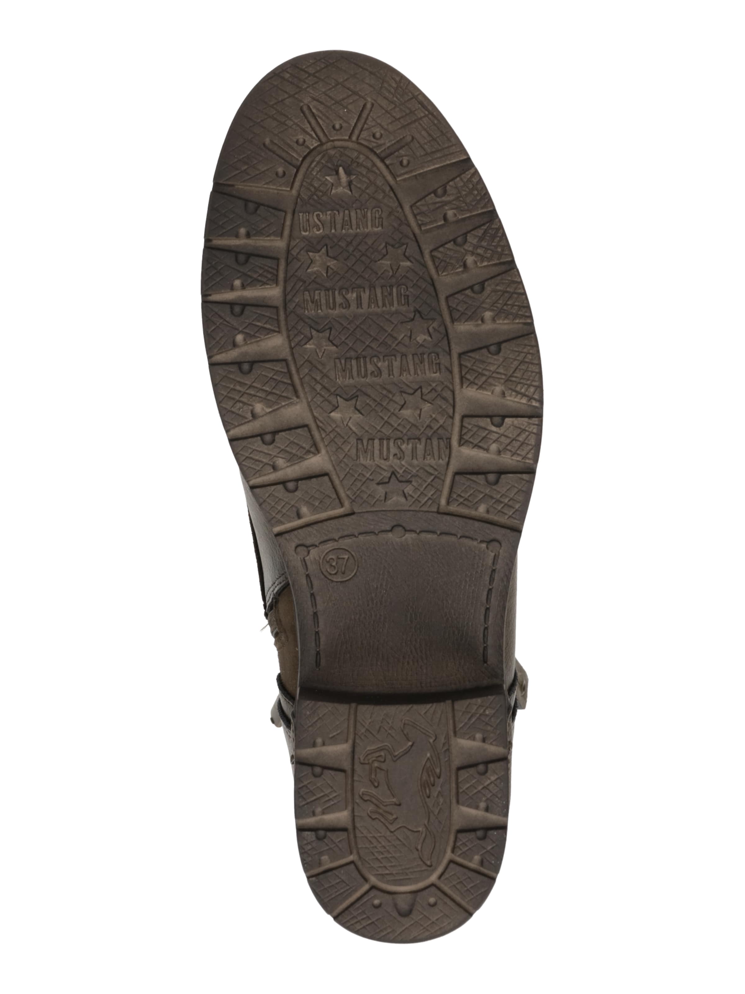 MUSTANG Ботинки на шнуровке в Коричневый