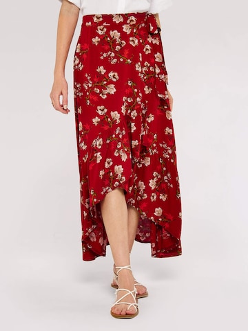 Apricot Rok in Rood: voorkant