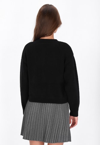 MYMO - Casaco de malha 'Young Fashion' em preto