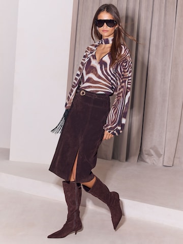 Lipsy Blouse in Brown