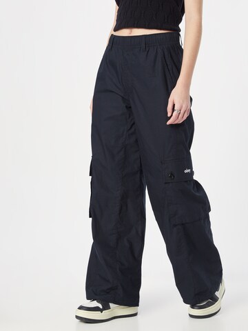 Wide Leg Pantalon cargo 'DYLAN' Obey en noir : devant