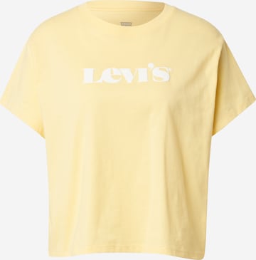 LEVI'S ® Тениска 'Graphic Varsity Tee' в жълто: отпред