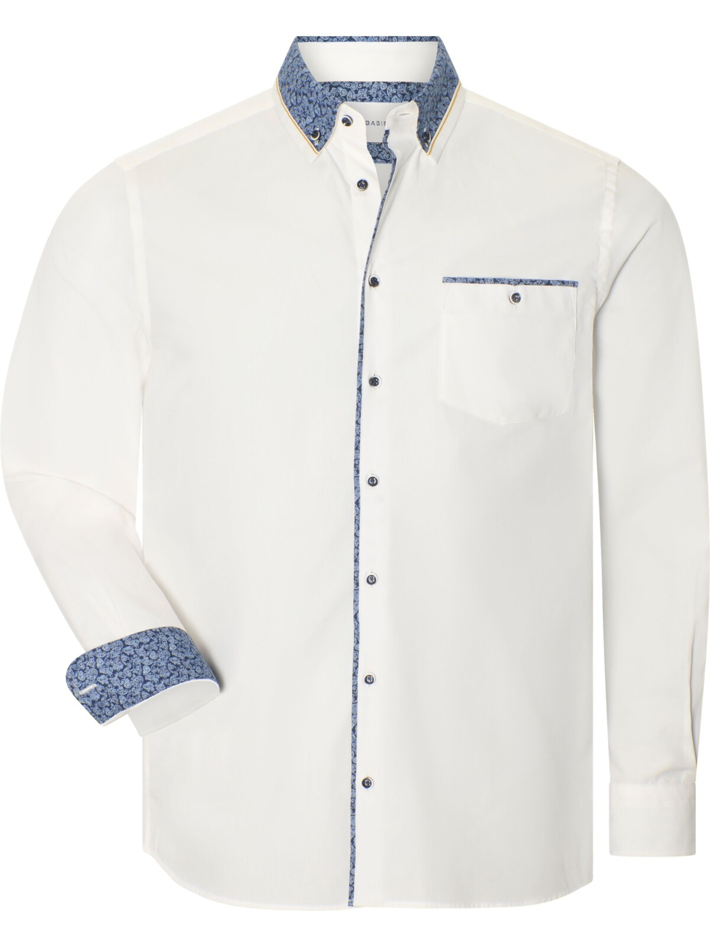 BABISTA Comfort fit Button Up Shirt 'Romantento' in White: front