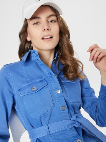 PULZ Jeans Платье-рубашка 'CALISTA' в Синий