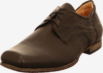 Chaussure à lacets 'Schnürschuh Herren 3-000005-0010 Glattleder in schwarz' Think en marron : devant