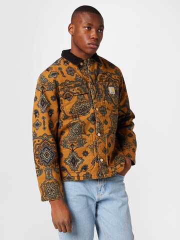 Carhartt WIP Tussenjas 'Michigan' in Bruin: voorkant