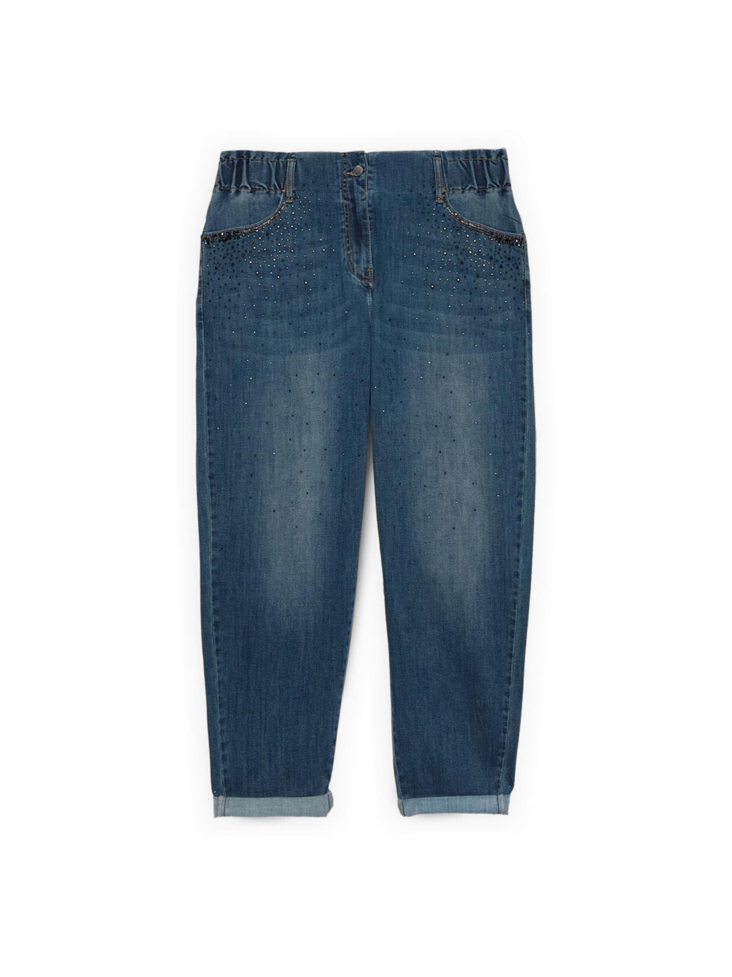 Fiorella Rubino Regular Jeans in Blauw: voorkant