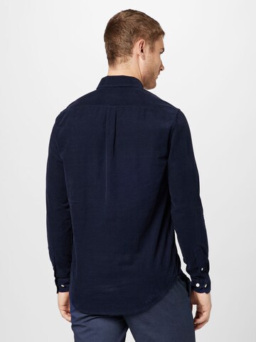 Samsøe Samsøe Regular fit Button Up Shirt 'Liam' in Blue