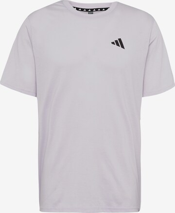 ADIDAS PERFORMANCE Функционална тениска 'Train Essentials Feelready ' в сиво: отпред