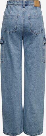ONLY Wide leg Cargojeans 'Hope' in Blauw
