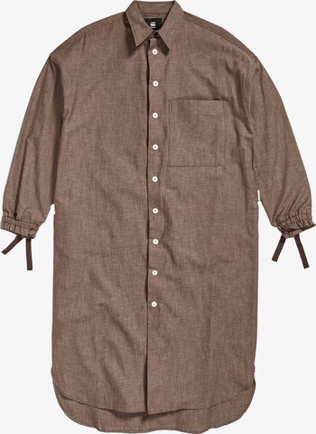 G-Star RAW Shirt dress in Brown: front