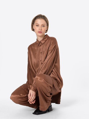 minimum Pajama Shirt 'HENVA' in Brown