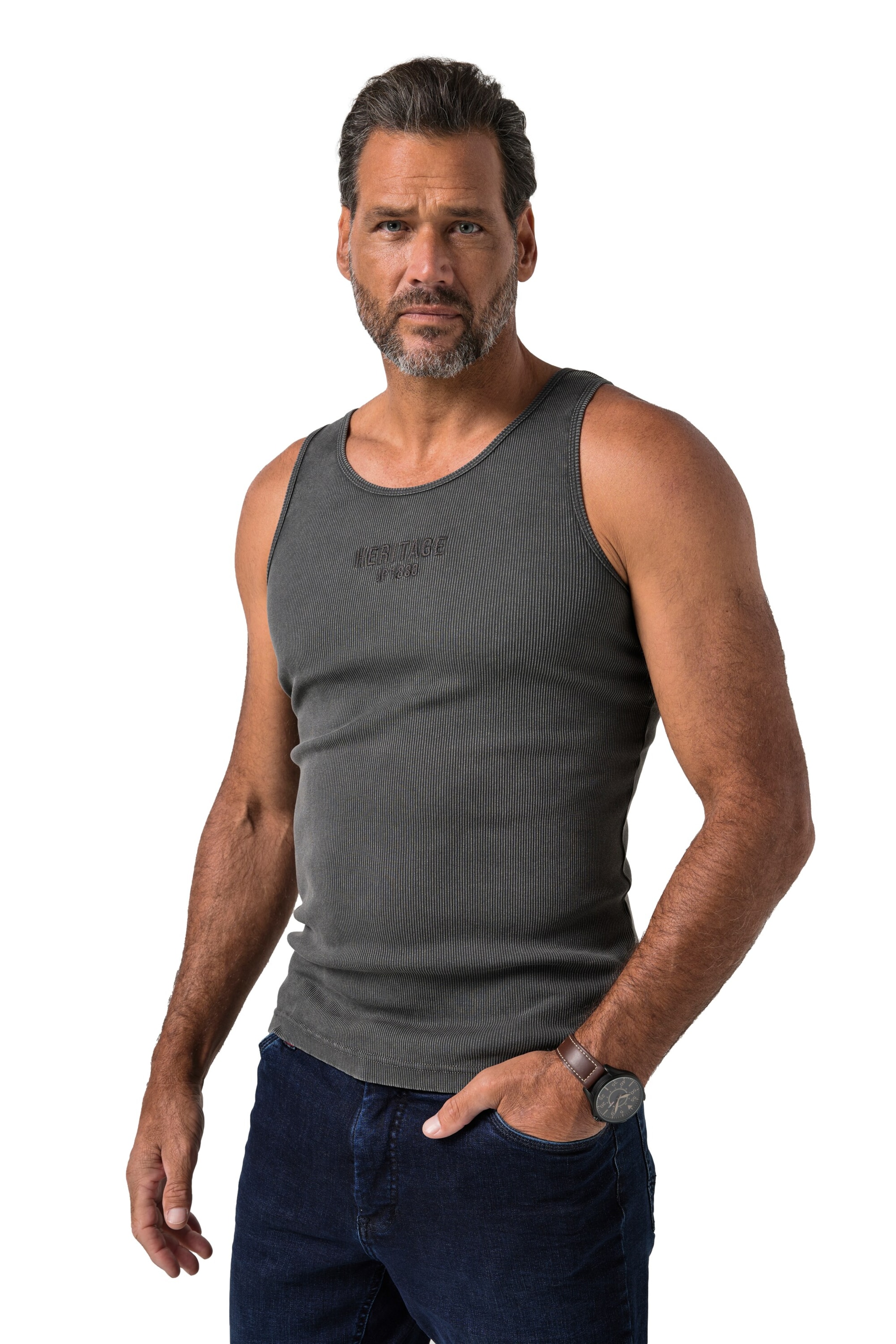 JP1880 Shirt in Grey: front