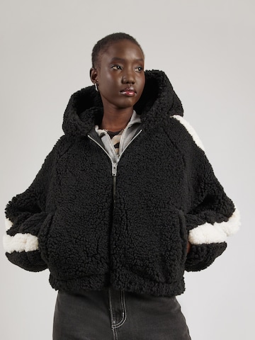 Veste mi-saison 'Hope pile Hoodie' Monki en noir : devant