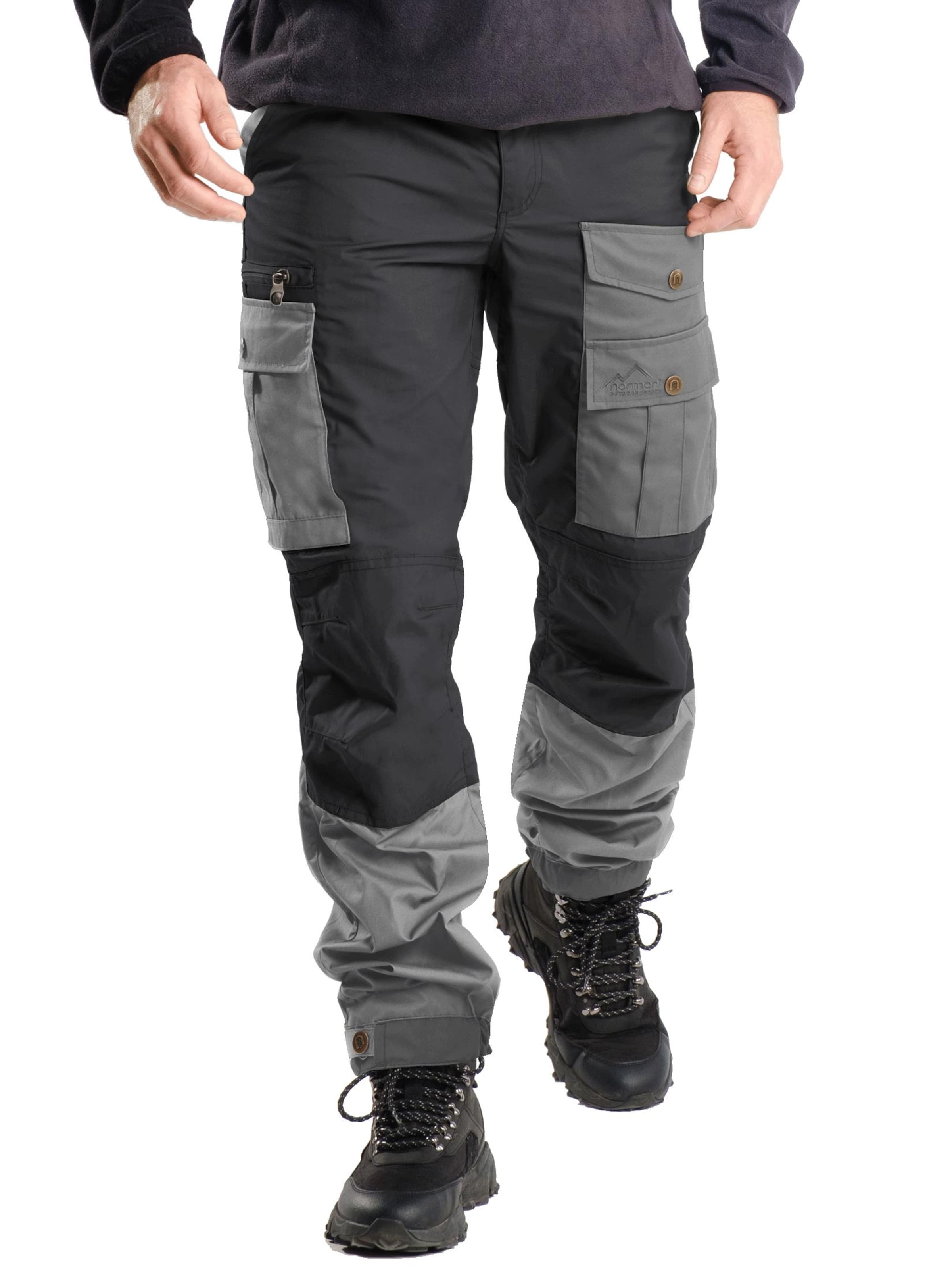 normani Regular Outdoorbroek 'Leviathan' in Grijs: voorkant