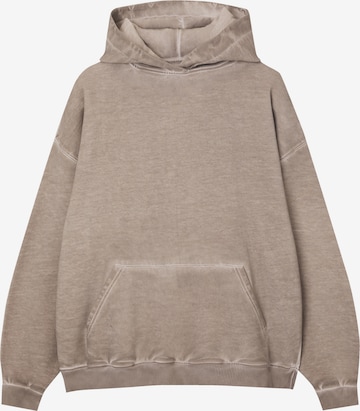 Pull&Bear Sweatshirt i beige: forside