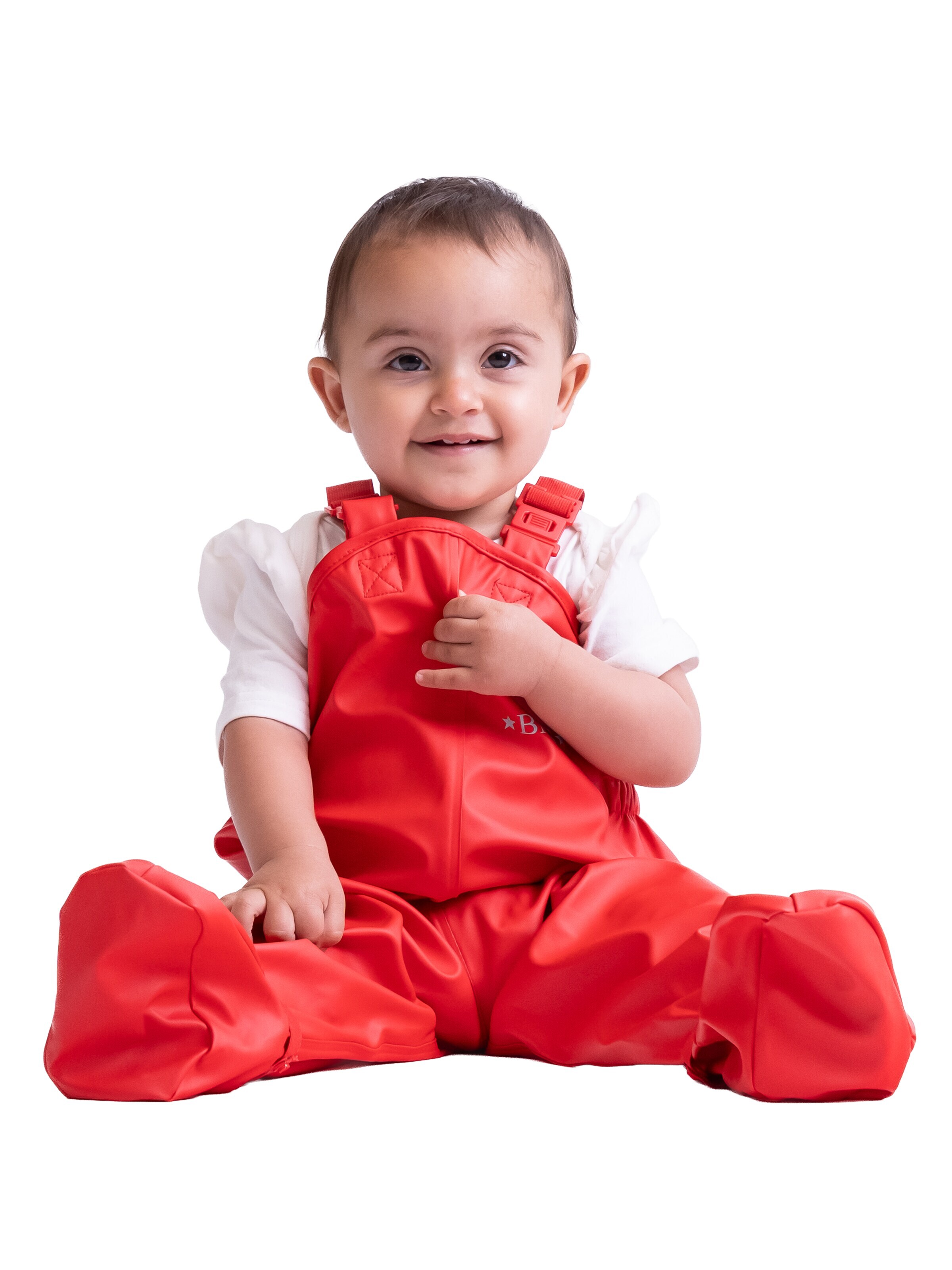 BMS Loosefit Funktionshose 'BabyBuddy'‌‌‌ in Rot: Vorderseite