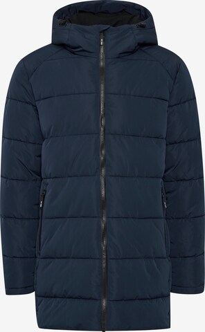 INDICODE JEANS Winter Jacket 'Hersh' in Blue: front