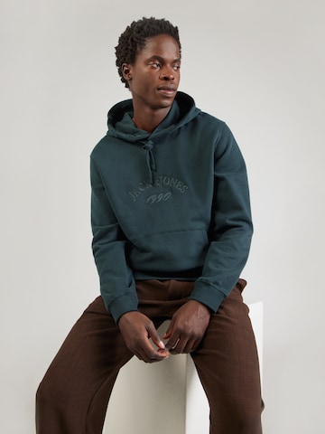 JACK & JONES Majica 'JORBLEECKER' | siva barva: sprednja stran