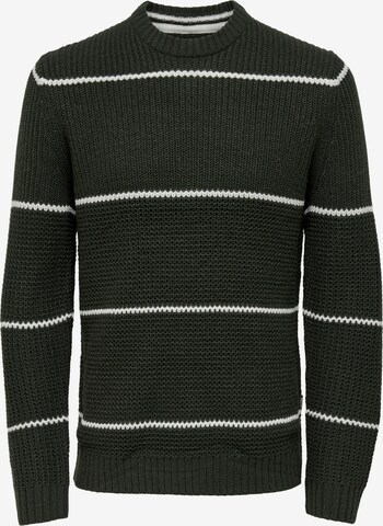 Only & Sons Sweater 'ADAM' in Brown: front