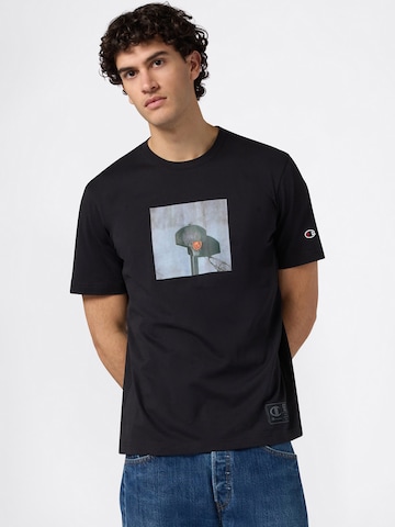 Maglietta di Champion Authentic Athletic Apparel in nero: frontale