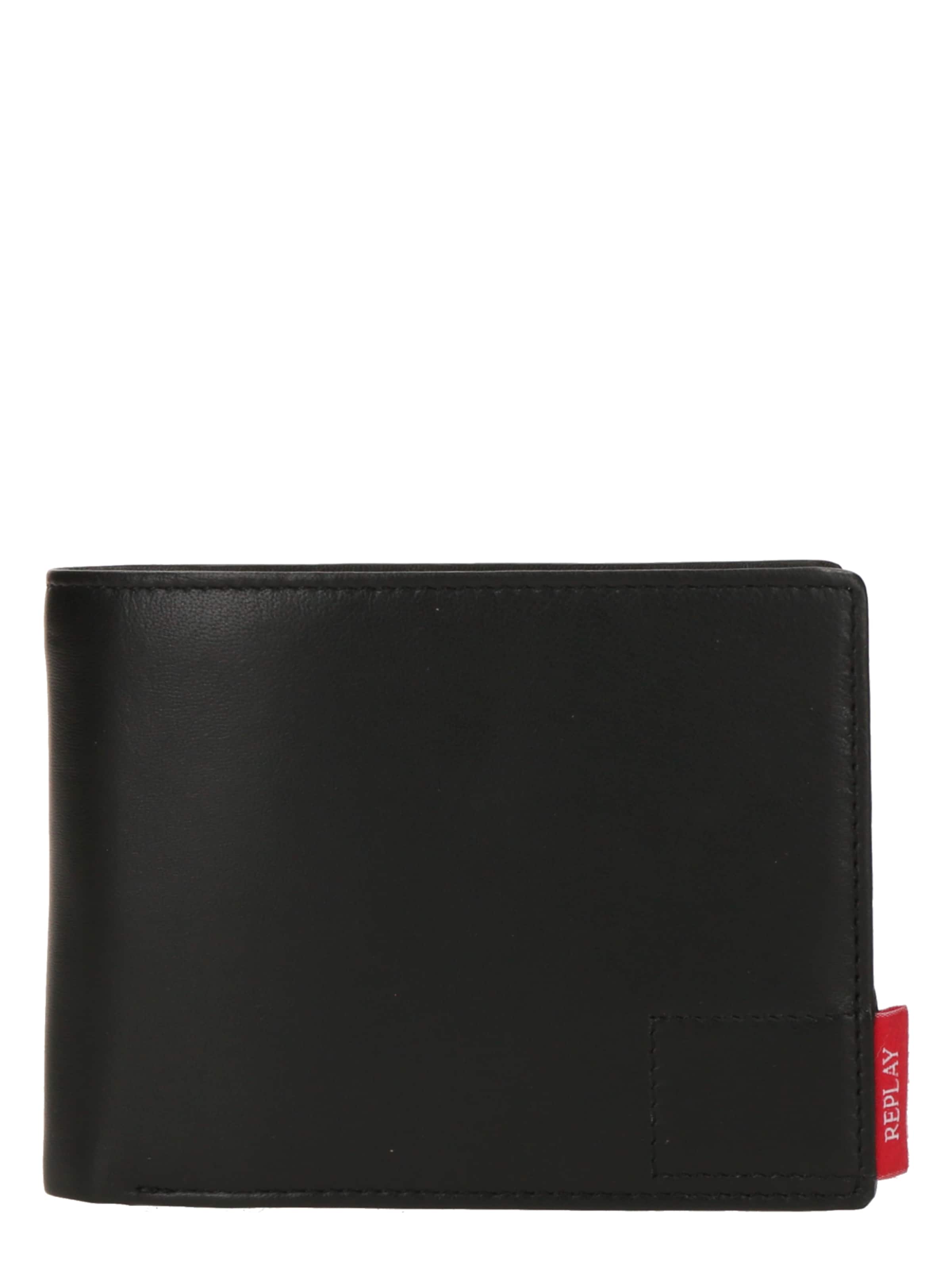 Portamonete di REPLAY in nero: frontale