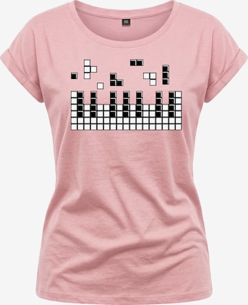 MAKAYA Shirt 'Piano' in Pink: front