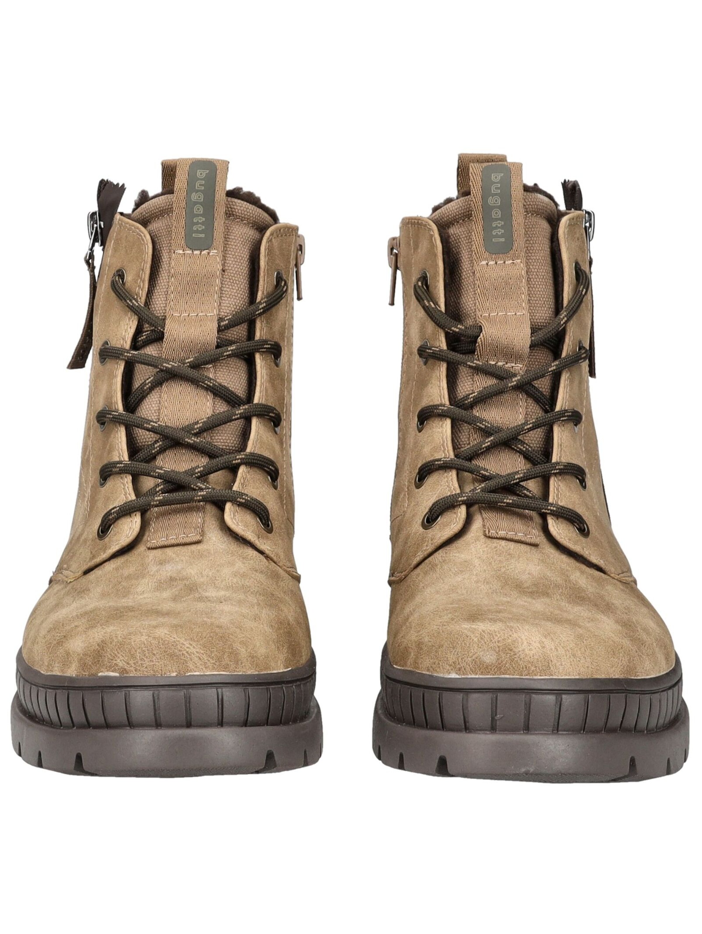 Bottes à lacets bugatti en beige