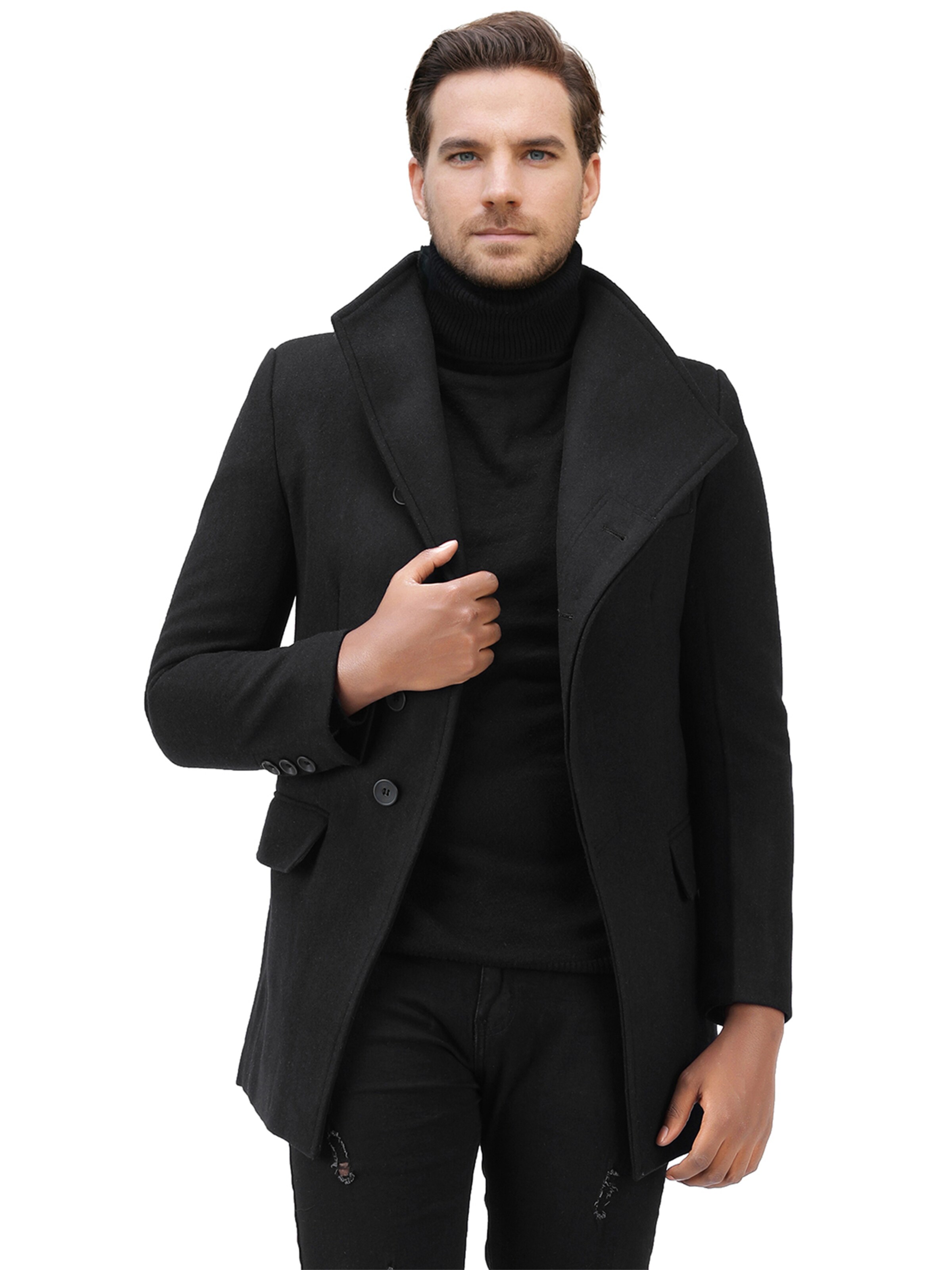 Youthup Winter Coat in Black