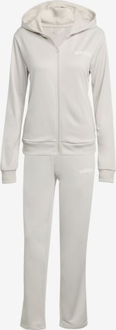 Costum de trening 'Essentials' de la ADIDAS SPORTSWEAR pe bej: față
