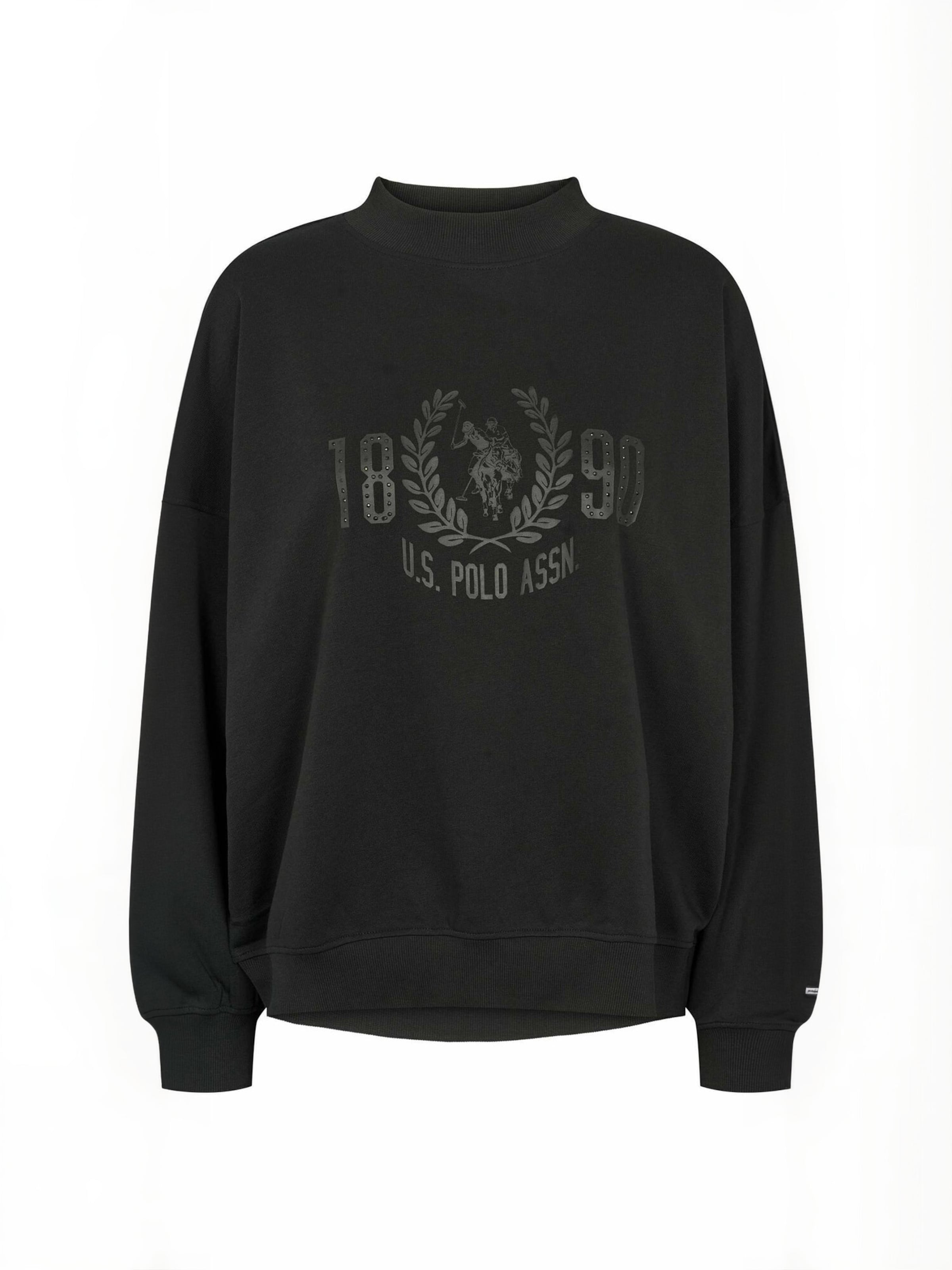 U.S. POLO ASSN. Trui ' UWLullu ' in Zwart: voorkant