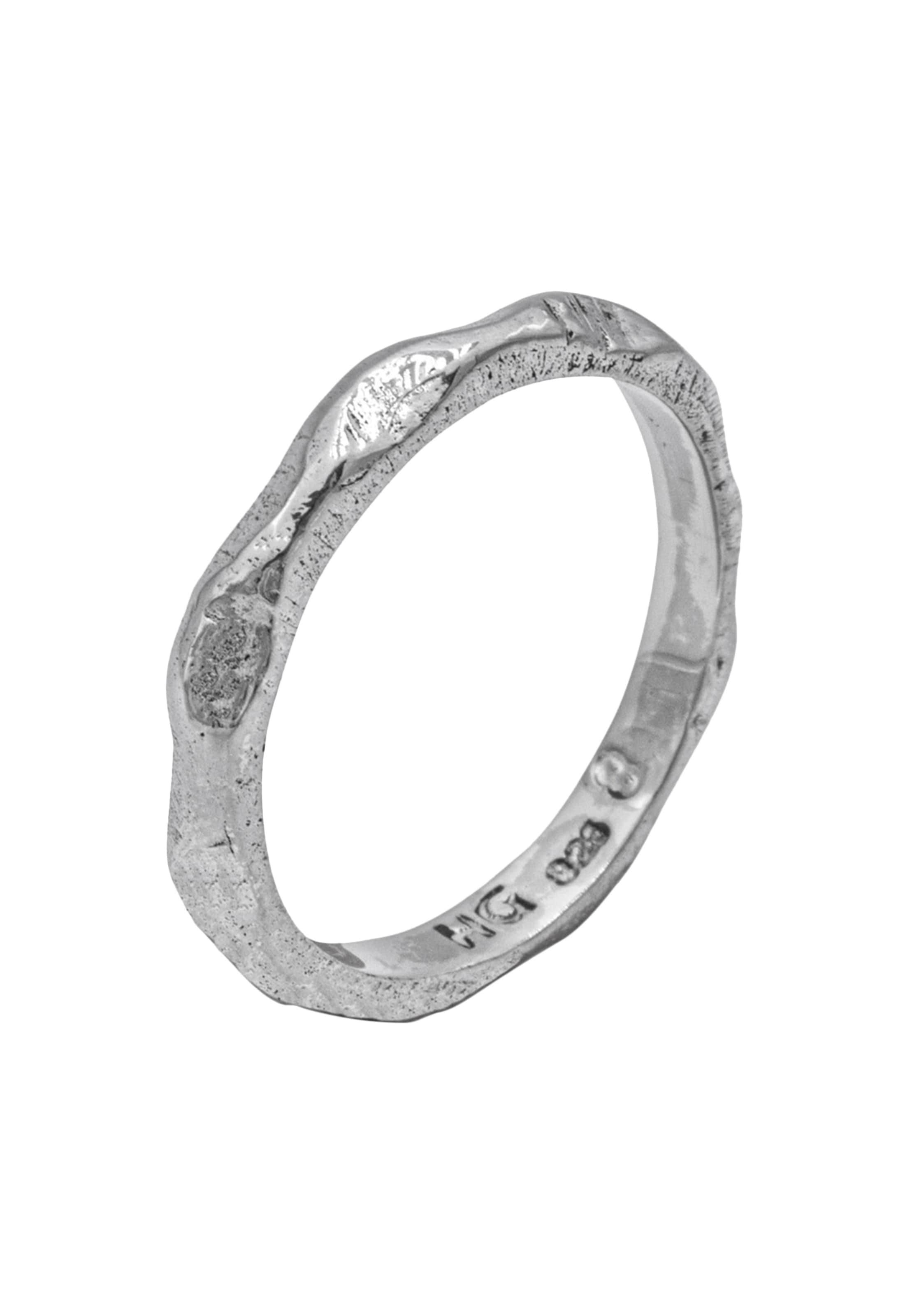 Haze&Glory Prsten 'Babylon' – stříbrná: přední strana