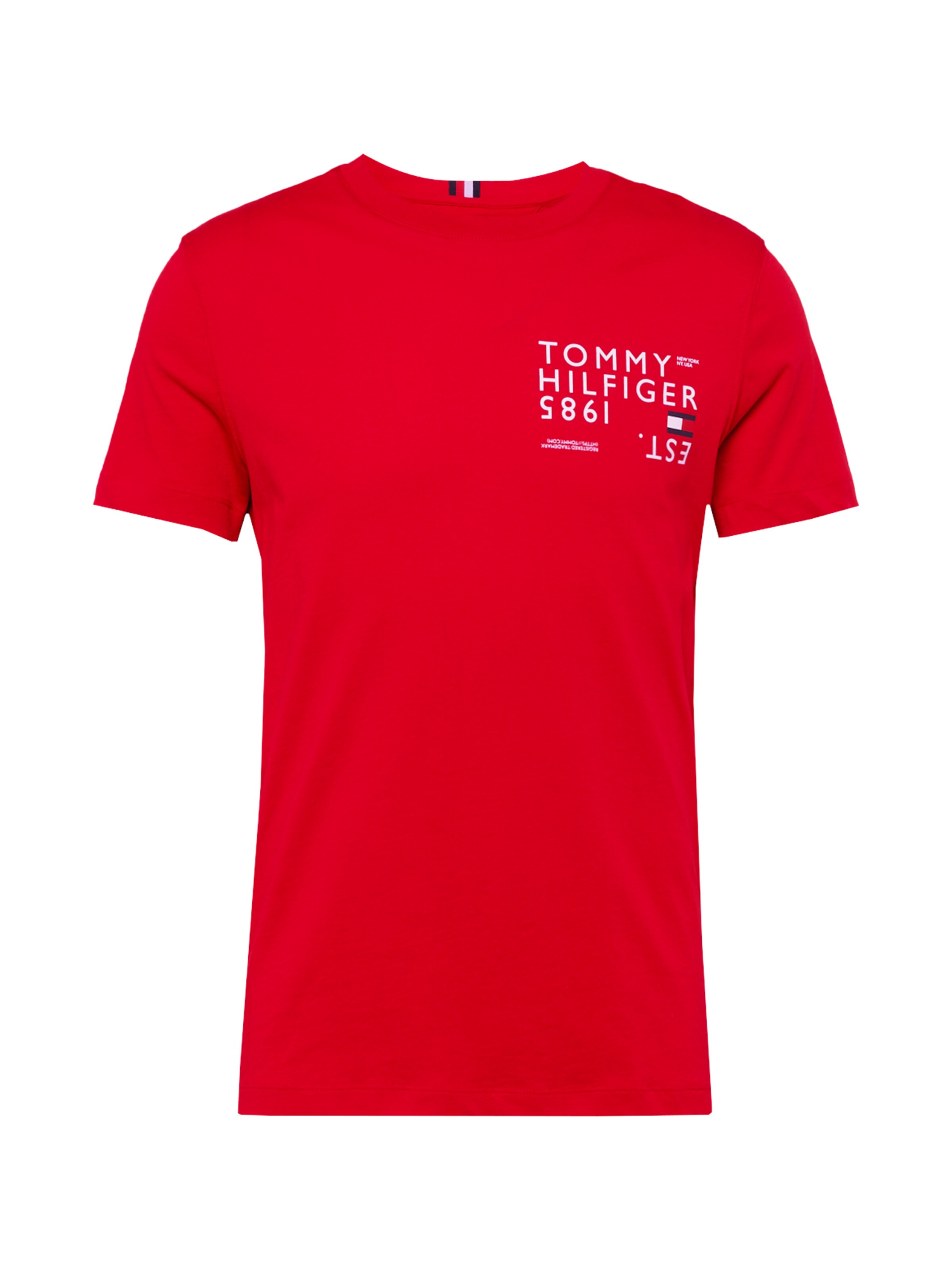 TOMMY HILFIGER T-Shirt in Rot: Vorderseite