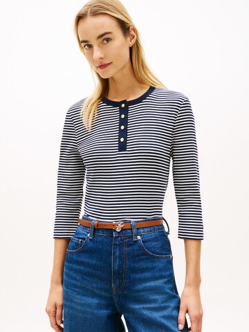 TOMMY HILFIGER - Camisa em azul: frente