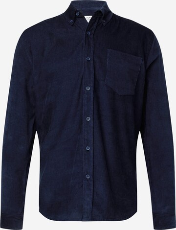 Coupe regular Chemise BURTON MENSWEAR LONDON en bleu : devant