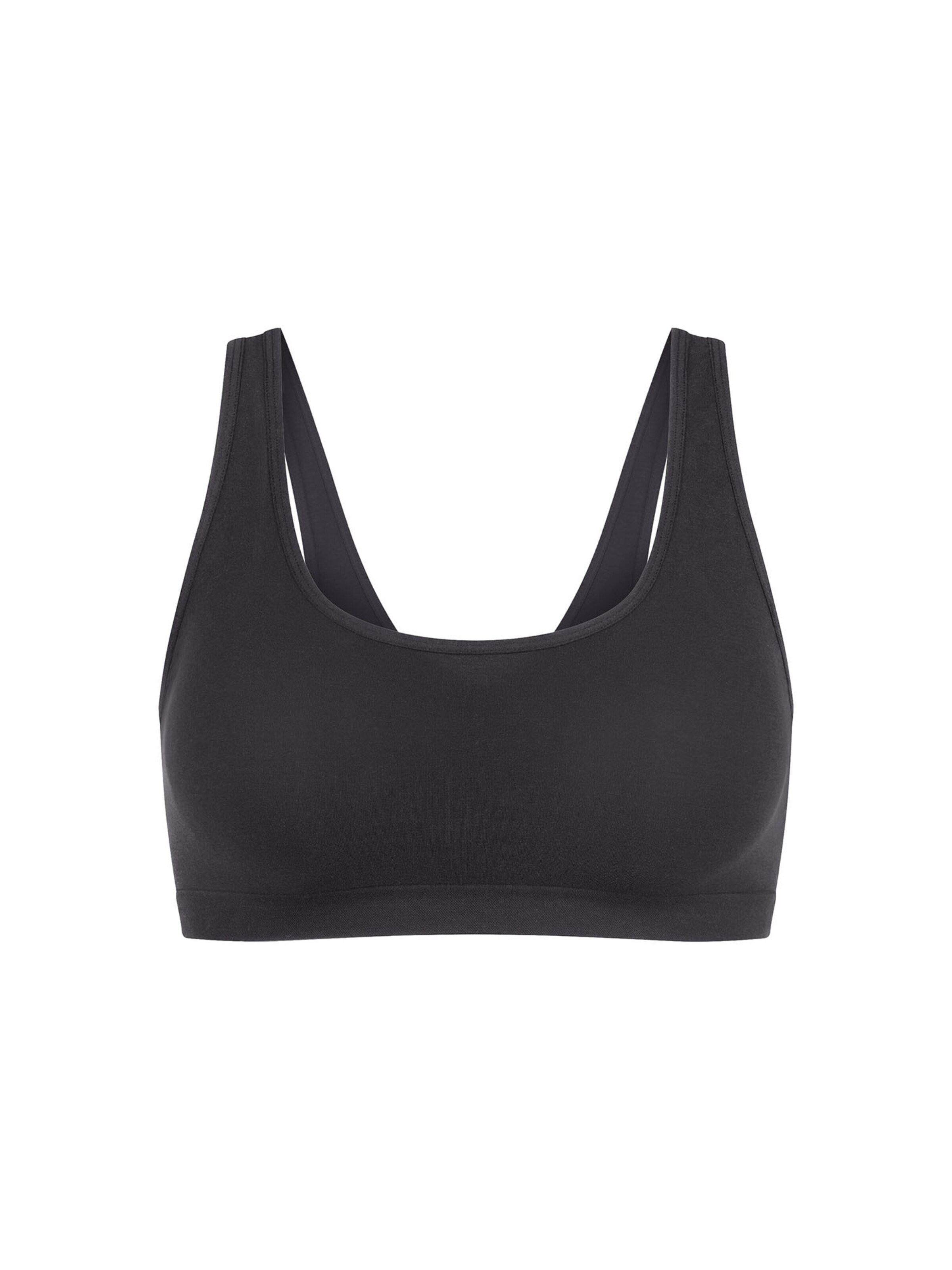 SLOGGI Bralette Bra ' Blue Go Sense ' in Black: front