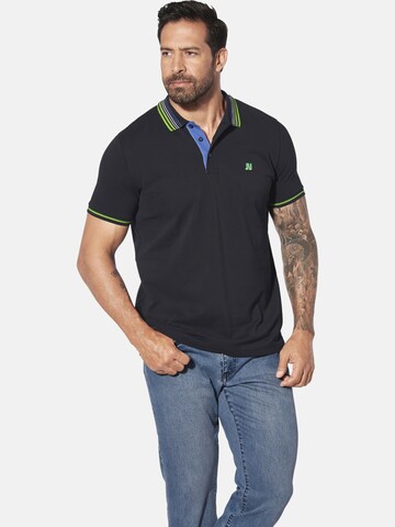 Jan Vanderstorm Shirt 'Volkbert' in Zwart: voorkant