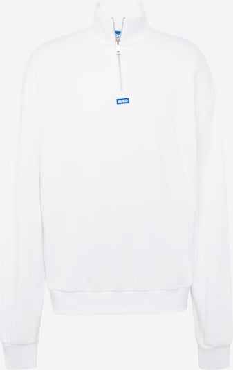 HUGO Blue Sweatshirt 'Neeler' em azul / branco, Vista do produto