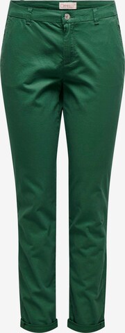 ONLY Chino 'PARIS' in Groen: voorkant