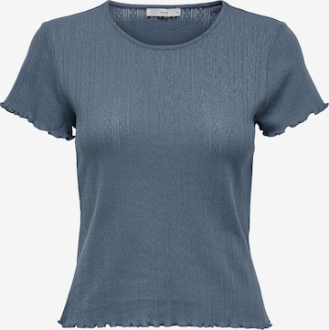 T-shirt ONLY en bleu : devant